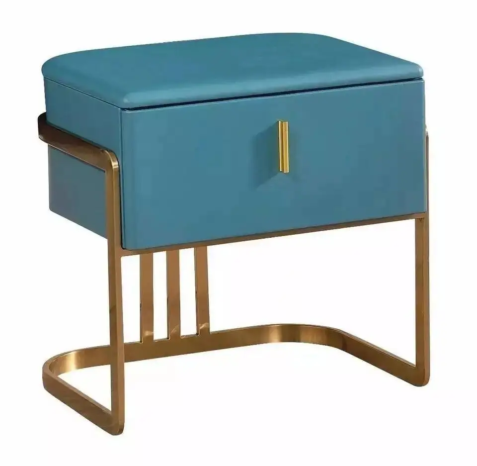 

Unique Modern Hotel Bedroom Wooden Drawer Cabinet Bedside Nightstand Multifunctional Side Table Luxury Minimalist Furniture WY