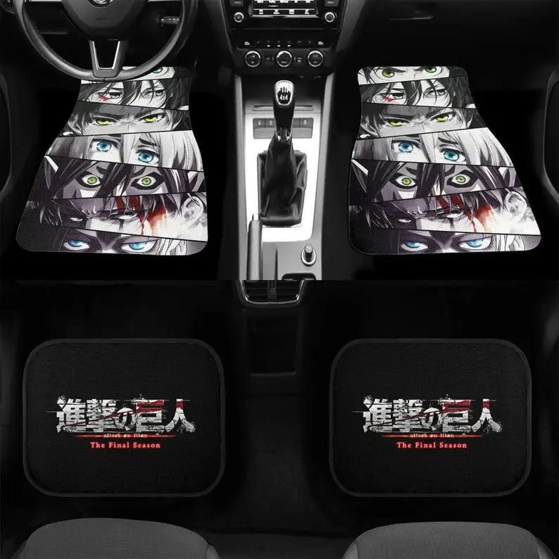 

Classic Carpet Floor Mats for Car | Anti-Slip Features Automotive Floor Mats | Attack on Titan | Stylish Floor Mats for vehicle