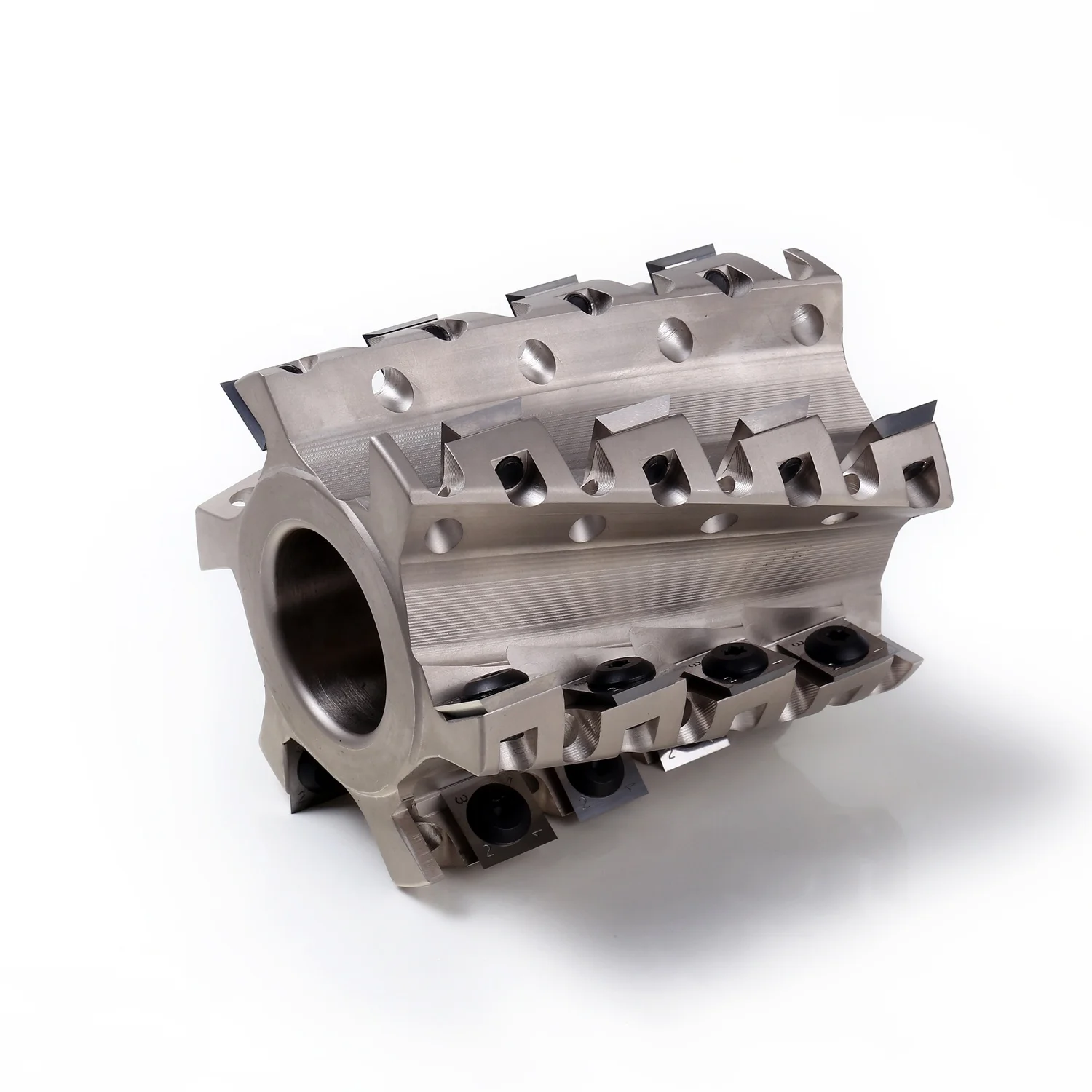 KWS 90mm*35mm*60mm Spiral Cutterhead Helical Cutter Head With Indexable Inserts