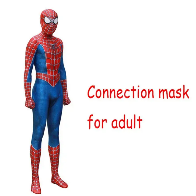 Men Cosplay Costumes Jumpsuit Mask Zentai Bodysuit Halloween Carnival Party Kids Adult