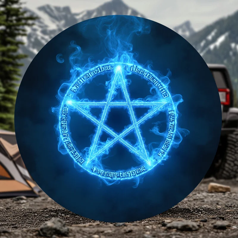 1pc Of High-Definition Printed Quality Tire Covers Available In Multiple Sizes Including 28, 30, 32, And 34, Suitable For Variou