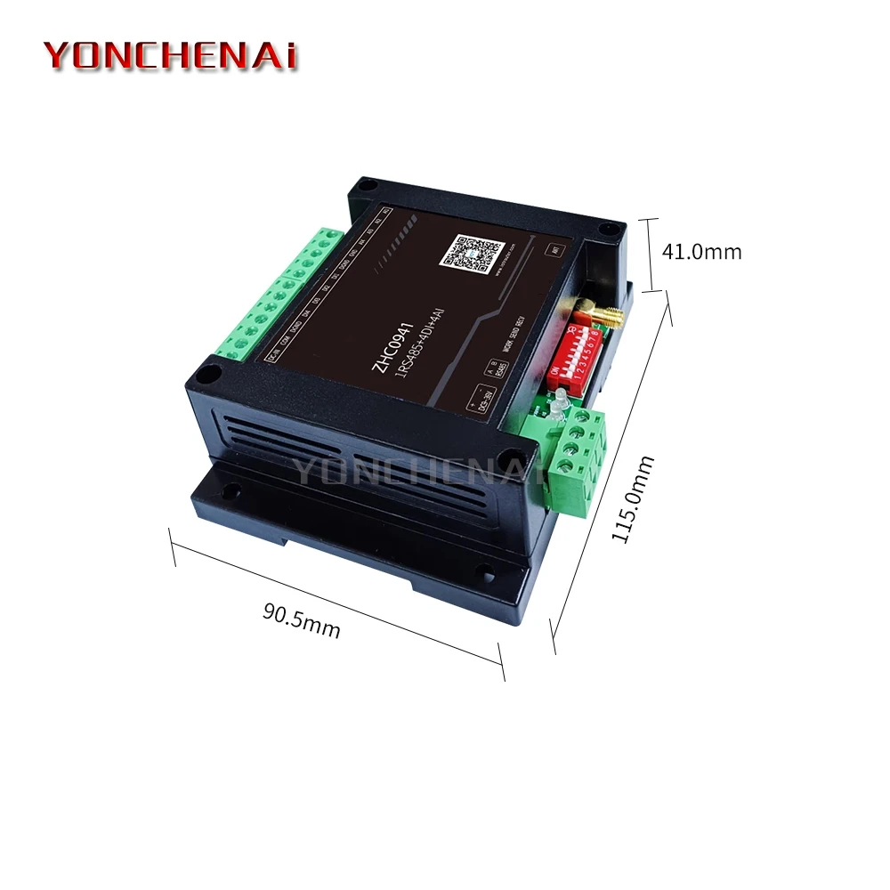 Unidade de Controle de Transmissão Sem Fio para Projeto IOT, LoRa, Modbus, IO Nó Analógico, Distância 5km, 433MHz