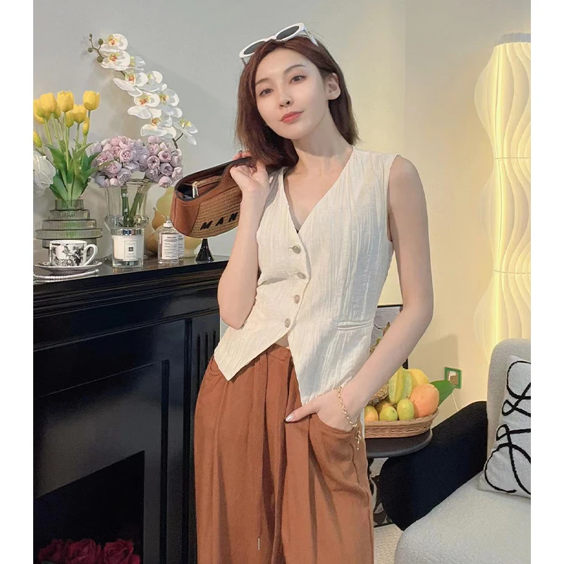 

Ele V-Ne Svel жилет женский летний повседневный бот дизайн Sensation майка открытый кардиган повседневная одежда для женщин