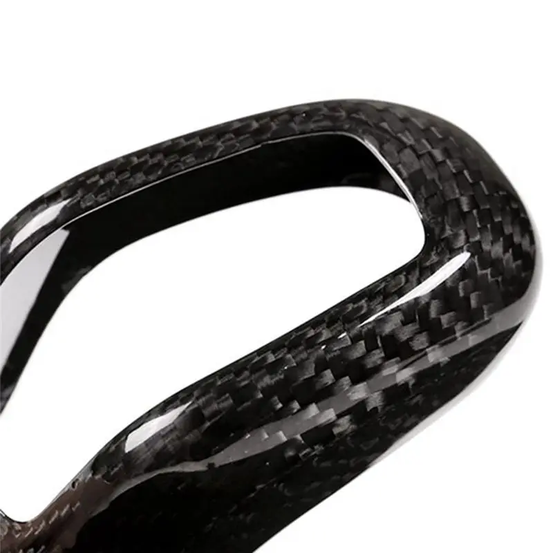 AEA6-Shift Head Decorative Cover Center Control Gear Handle Cover Carbon Fiber Patch For Land Rover Jaguar 2020