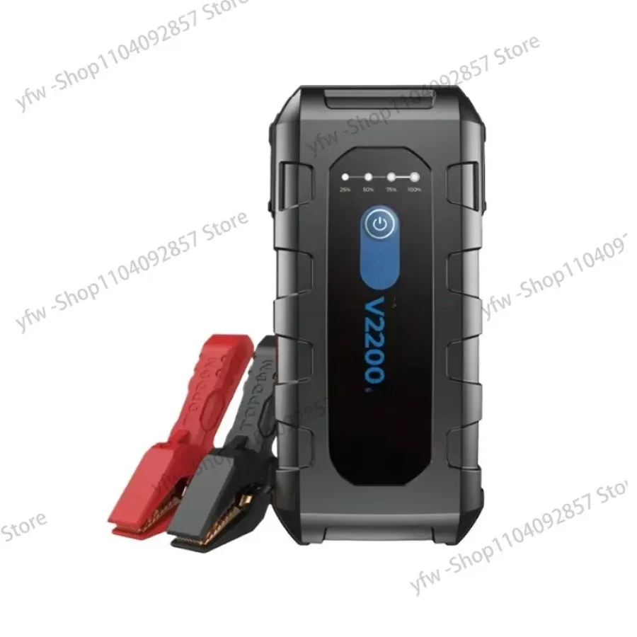 TOPDON V2200Plus 2200A 12V Emergency Portable Vehicle Car Battery Booster Pack Power Bank 2-in-1 Battery Tester