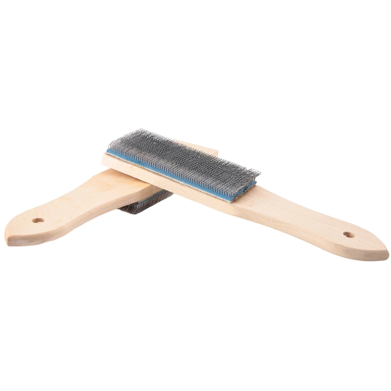 File Card Brush Steel Card File Brush Cleaner Remove Chip Metal Bits Cleaning 8.26 Inch Length, 2 Pieces