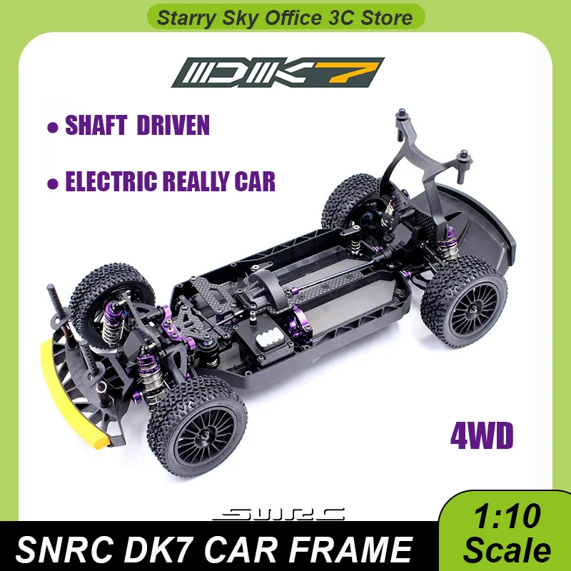 SNRC DK7 1/10 Shaft Driven Electric 4WD Really Car Chassis RC Car Electric Frame Vehicle Model