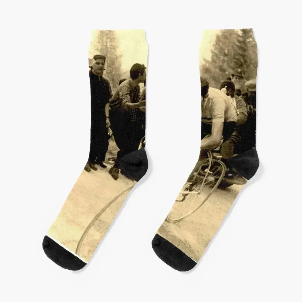 

GIRO d ITALIA: Vintage 1970 Eddie Merckx Print Socks floor cute Run Socks For Girls Men's