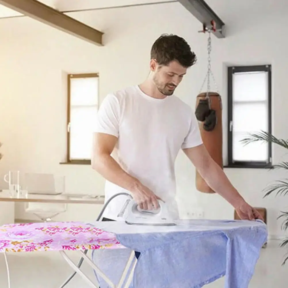 

1Pc Ironing Board Height Adjustable Smooth Edge Ironing Board Good Load-bearing Non-Slip Clothes Ironing Board with Folding Legs