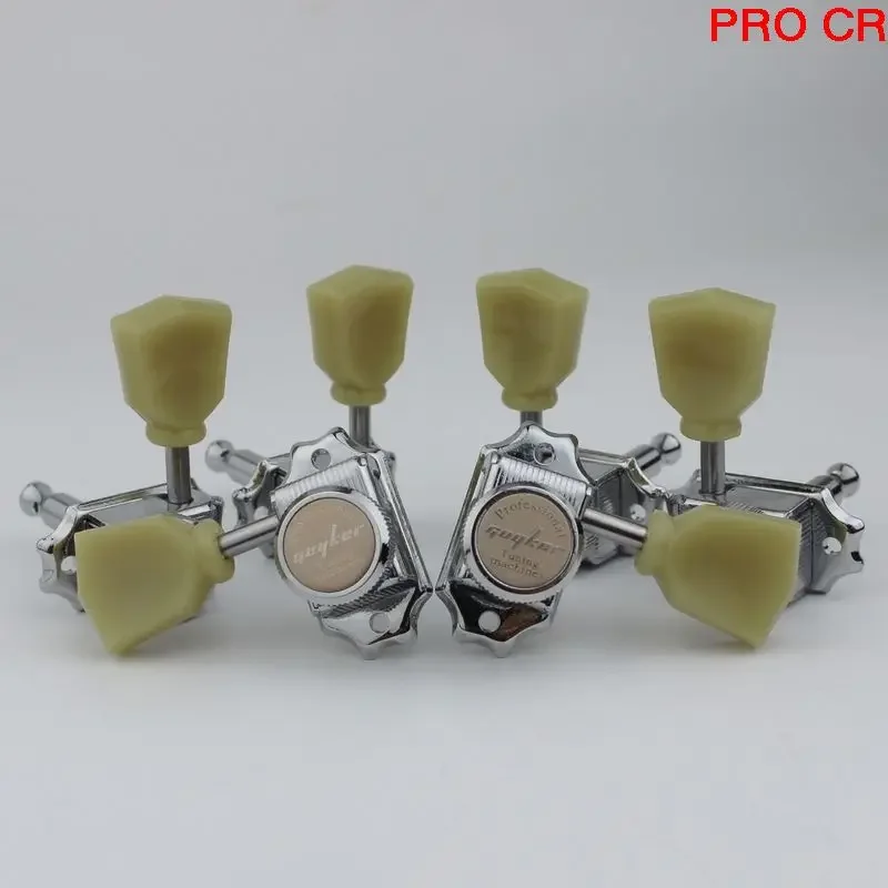 1 Set GUYKER 3R3L Vintage Deluxe Electric Guitar Machine Heads Tuners Nickel Tuning Pegs