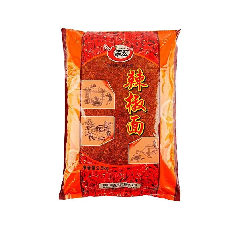CuiHong 1:10 Bubuk Cabai 88.25oz(2500g)*1 Kemasan Bubuk cabai halus khas Sichuan untuk saus celup pedas khusus barbekyu