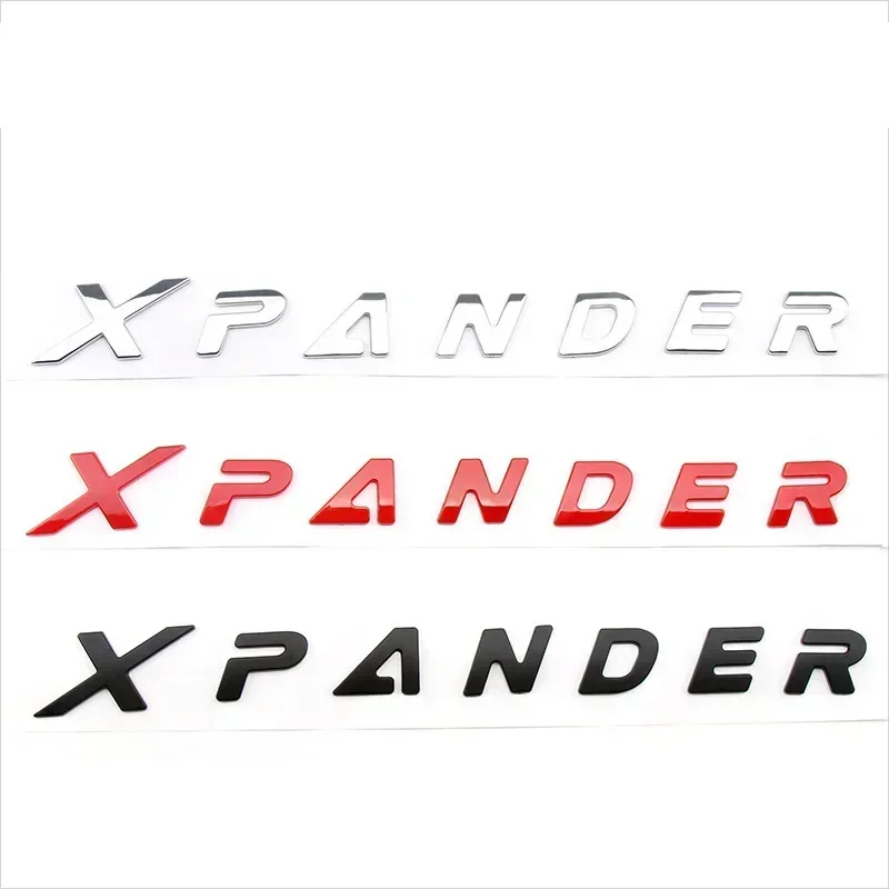 

3D Raise ABS XPANDER Letters Car Front Hood Emblem Badge Rear Trunk Sticker Decals For Mitsubishi XPANDER Logo Accessories