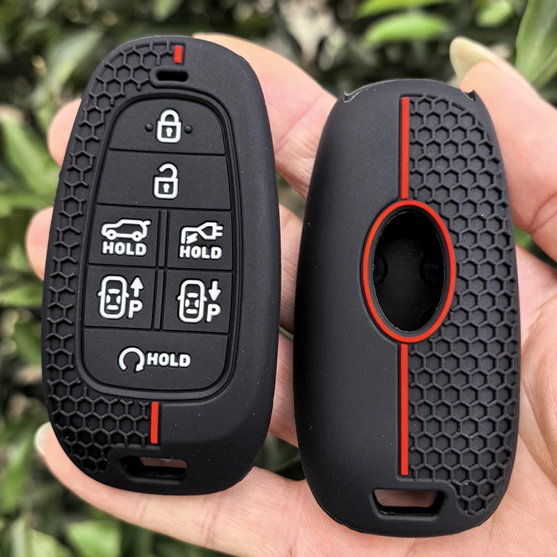 Para Hyundai Sonata Sel Ev 6 Ev 8 IONIQ 5 Nexo DN8 Fe Tucson Sonata Staria NX4 Ioniq funda de silicona para llave remota de coche carcasa FOB