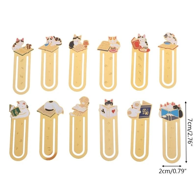 W89C للرسوم المتحركة Creative for Cat Metal School School Supplies Studen