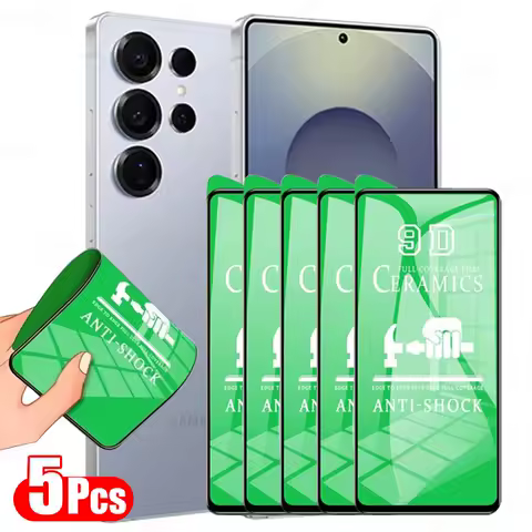 5PCS Ceramic Film For Samsung Galaxy S25 Ultra Screen Protector For Samsung Galaxy S24 FE S23 S24 S22 S21 S20 Note 20 Ultra Plus