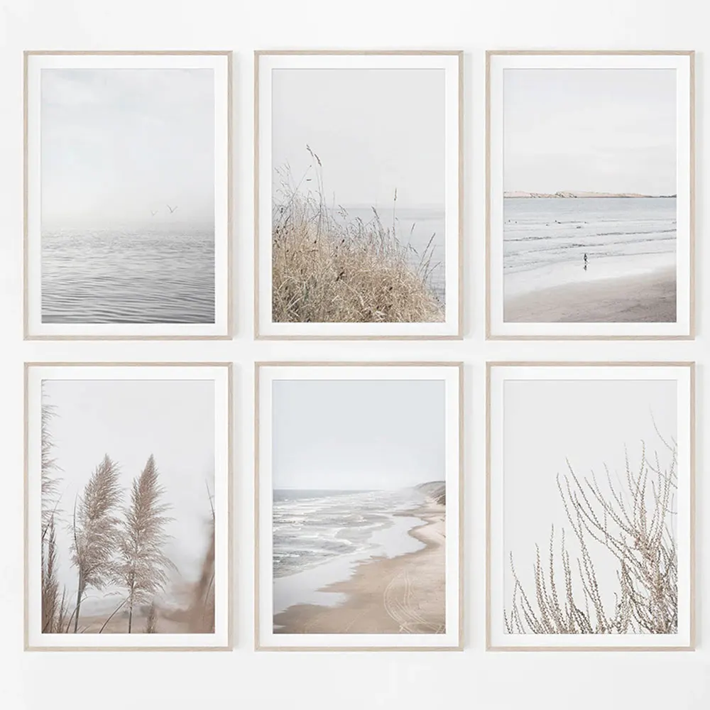 Coastal Beach Plant Nordic Poster And Prints Wall Art Canvas Room Decoration Posters And Prints Living Room Sheets For Paintings