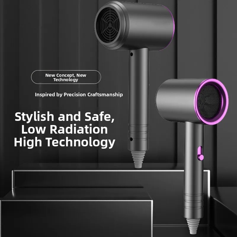 Negative Ion Blue Light Hair Dryer Professional Salon Grade Constant Temperature Hair Care Hammer Blow Dryer for Supermarket