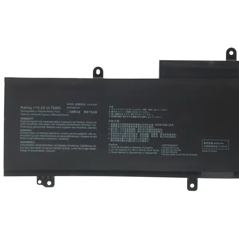 Imagem -03 - Bateria do Portátil para Asus Gu502gu Gu502gv Gu532gu Gx502gv Gx502gw C41n1837 0b20003380100