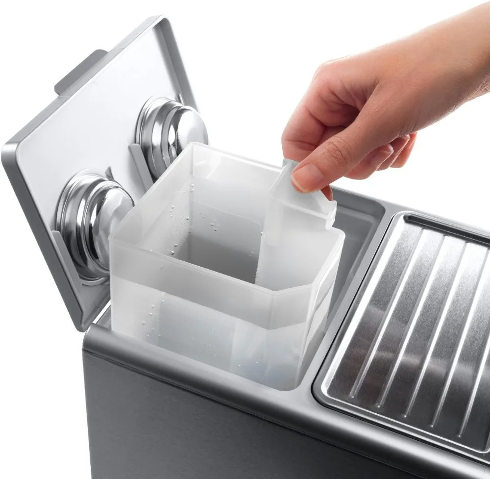 15바 에스프레소 머신, 우유 거품기 포함, 카푸치노 및 라떼용 컴팩트 스테인리스 스틸