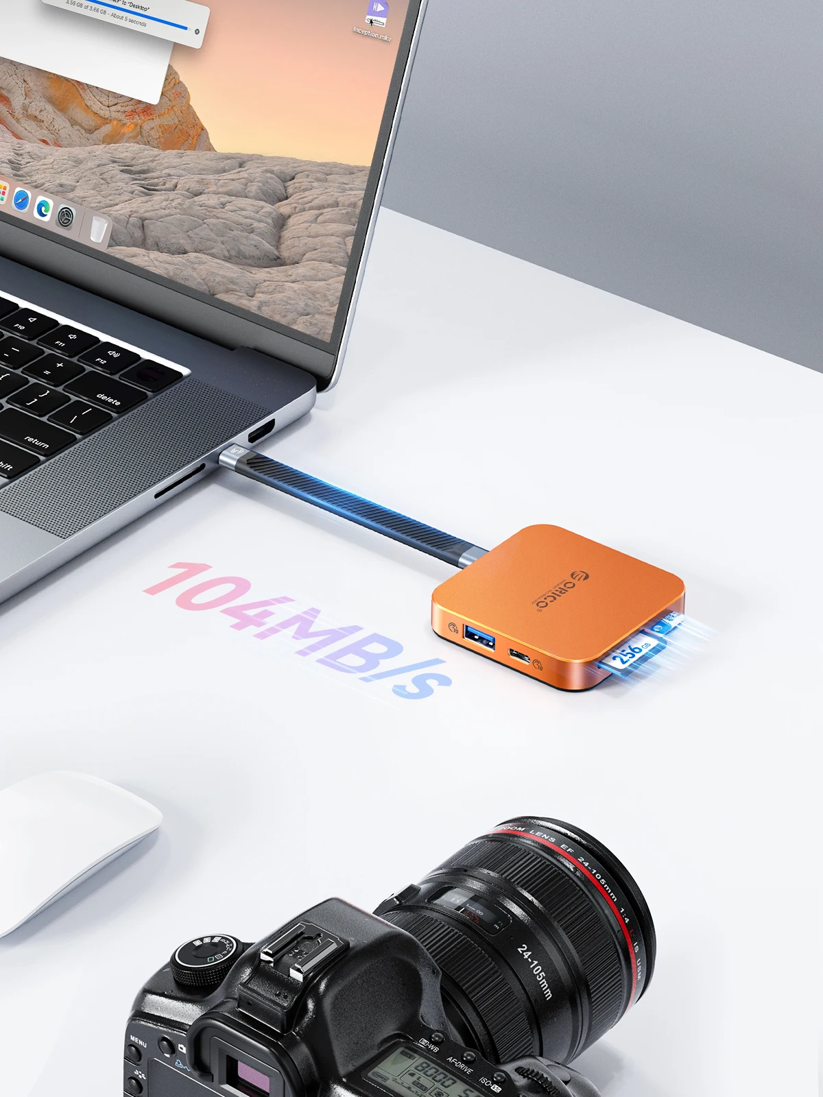 ORICO Magnetische M.2 2230 NVMe SSD-behuizing 10 Gbps USB C-dockingstation met 4K60 Hz HDMI-COM SD/TF PD 100 W oplader voor iPhone 17 - afbeelding 2