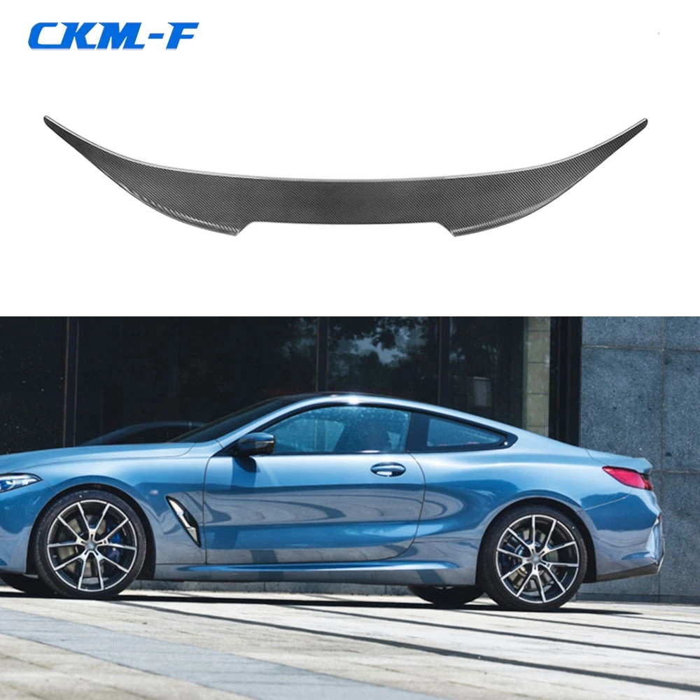 Dry Carbon Fiber Material Rear Trunk lip Spoiler A Style for BMW 8 Series G15 F92 M8 Coupe 2 Door 2020 UP Not Cabriolet