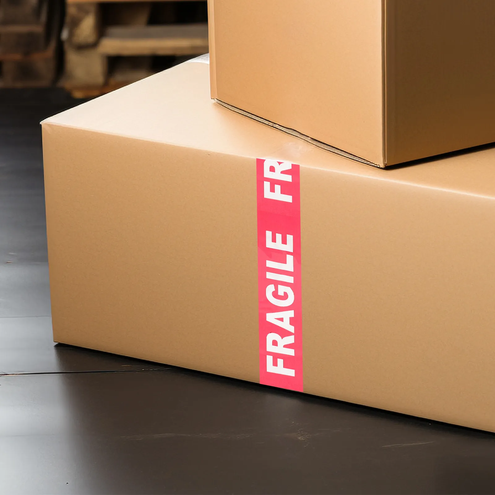 1 Roll Fragile Warning Tape Self-Adhesive Packaging Tape For Shipping Boxes Bottles Plastics Moving Protection Label
