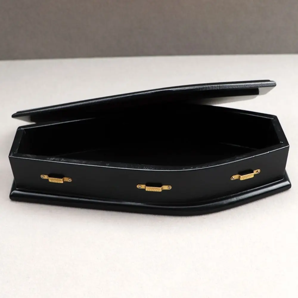 New 17.5*7.8*3.7cm 1: 12 Dollhouse Coffin DIY 2 Colors Black Coffin Mini Coffin for OB11 Doll