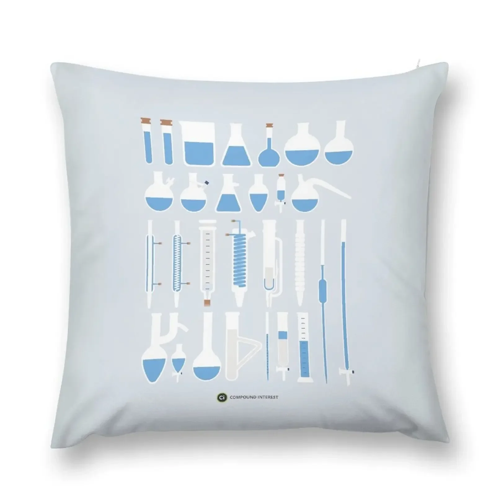 

Chemistry Laboratory Glassware Throw Pillow Christmas Pillow Cases Cushions For Decorative Sofa pillow