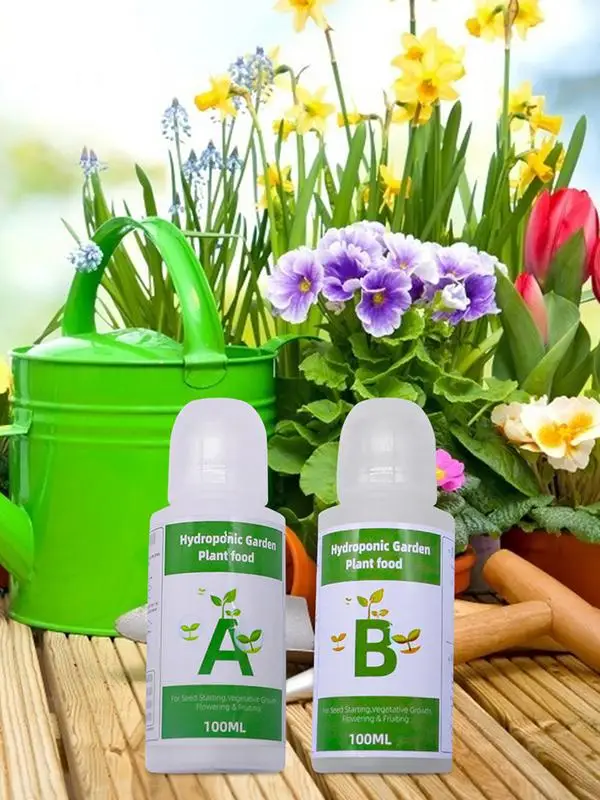 General Hydroponics Nutrients A and B for Plants Flowers Vegetable Fruit Hydroponic Plant Food Solution