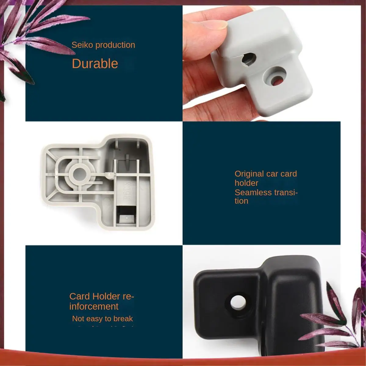 

Durable Car Roof Side Sunvisor Sun Visor Fixed Clip Buckle Hook Bracket For-BMW Mini R55 R56 R60 2007-2014