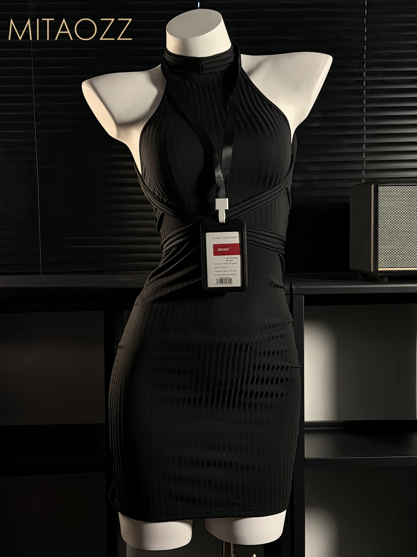 Sexy OL Secretary Short Skirt Fun Date Uniform Lady President Exclusive Secretary Casual Home Leisure Pure Color Design