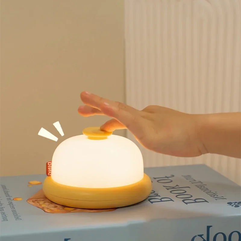 Led bedside lamp Tinkerbell night light Kawaii cute portable table lamp baby feeding bedroom timer atmosphere sleep light