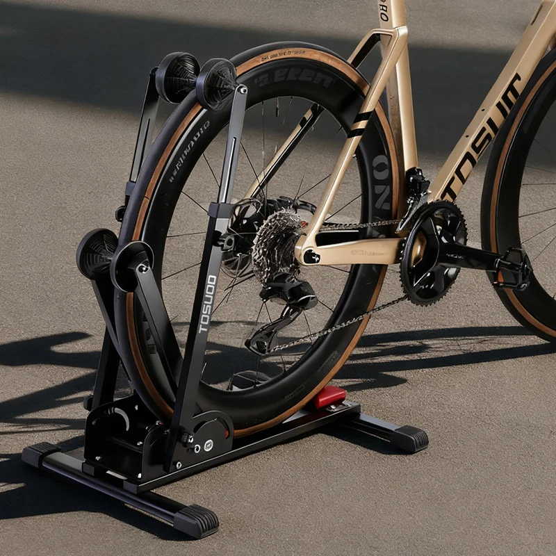 TOSUOD Fahrradständer für Innenbereich, Ausstellungsständer für MTB und Rennräder, Faltbarer Aufbewahrungsständer, Reparaturhalterung – Detail 6