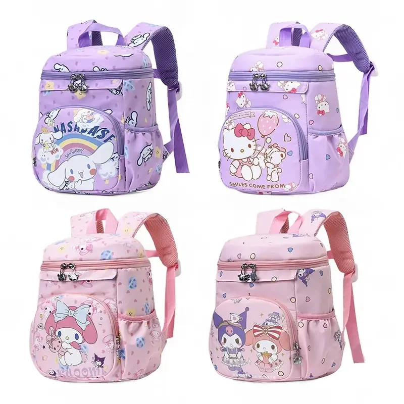 

Sanrioed Hello Kitty Anime Cute Large Capacity Backpack Schoolbags Student Cartoon Shoulder Bag Travel Birthday Gift for Friend