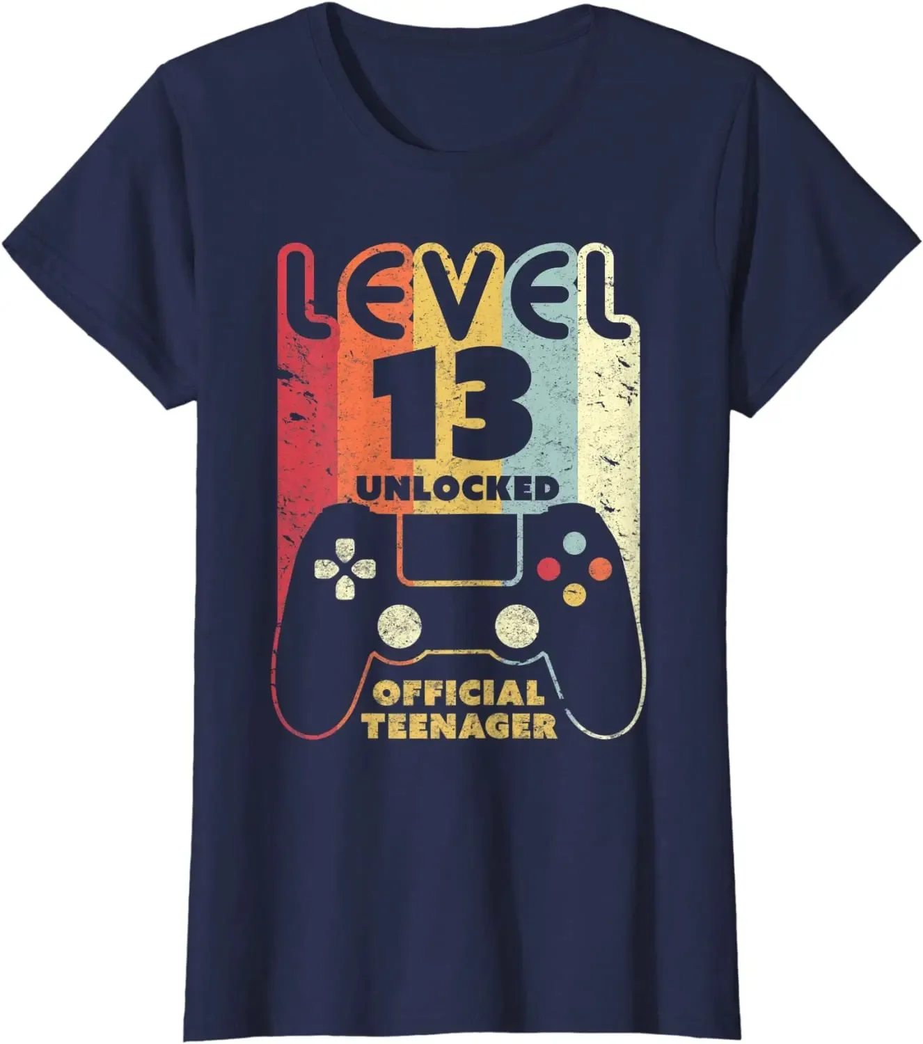 Level 13 Unlocked Official Teenager 13th Birthday Gamer T Shirts Summer Streetwear Short Sleeve Official Teenager Gifts T-shirt