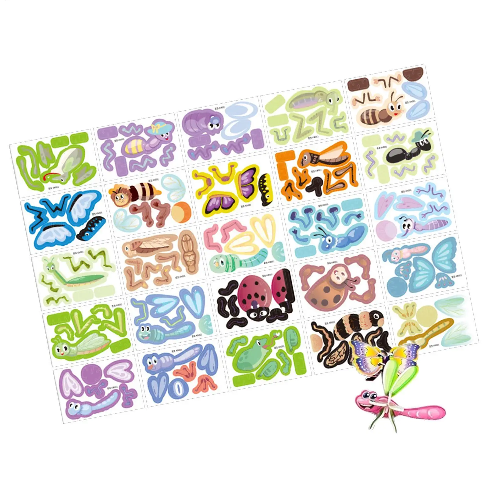 

Puzzle 3D For Kids 25 Piece Assembly DIY Creative Paper Toy DIY 3D Creative Paper Jigsaw Puzzle For Classroom Family Road Trip