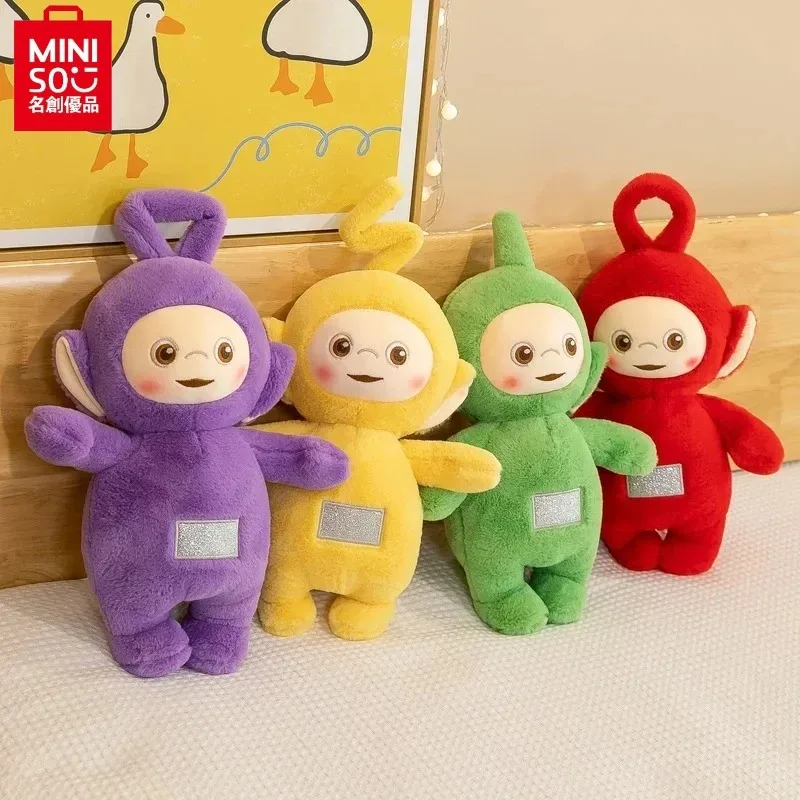 

MINISO Телепузики мультяшная кукла плюшевая игрушка успокаивающая кукла-приемник милая кукла украшение подарок на день рождения для мальчика и девочки на Хэллоуин.