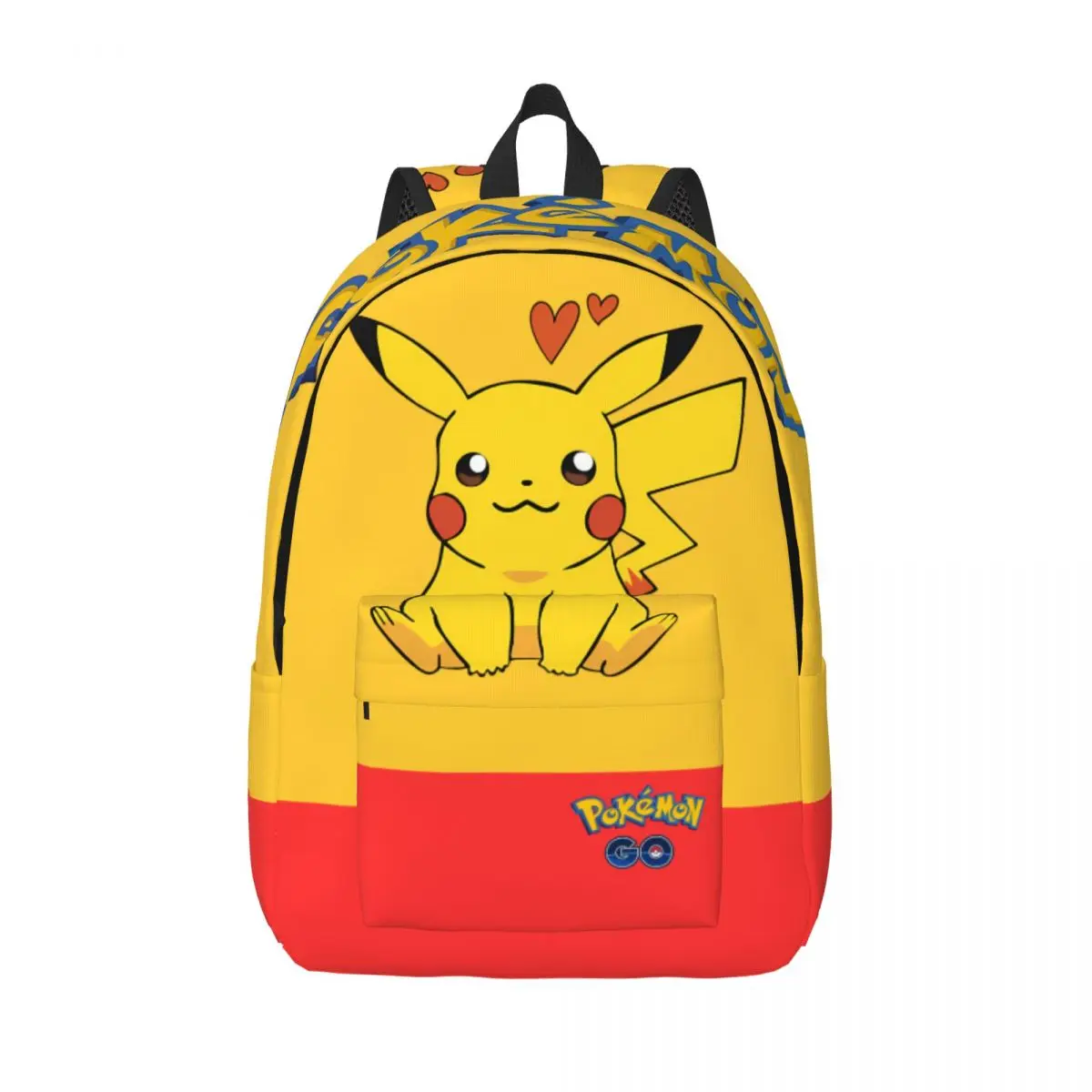 

Bookbag Pokemon Cute Yellow Cat Sticker Large Capacity Pocket Monster Pikachu For Women Kid Gift Strap Knapsack Office School