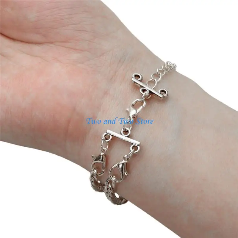 

HX6F Layering Clasps Bracelet Layering Clasps Multi Tube Lock Necklaces Clasps