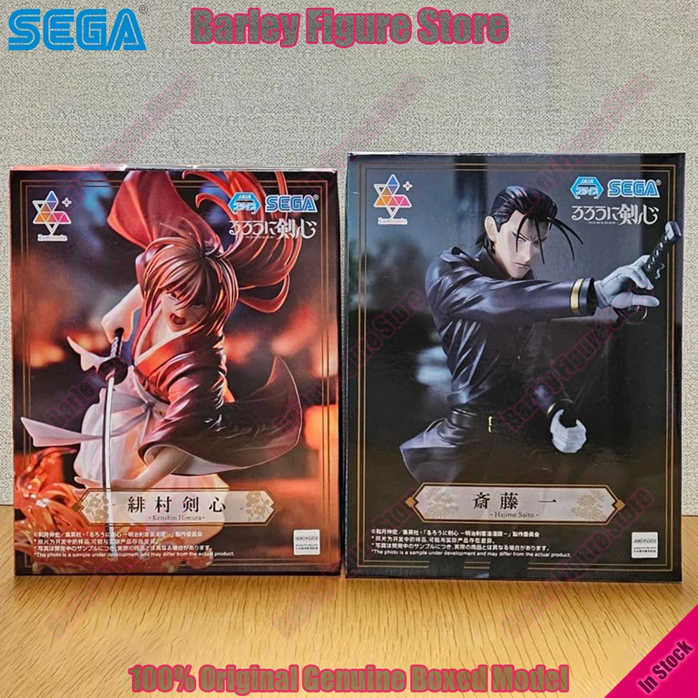 En Stock, Figura de Anime SEGA Luminasta Rurouni Kenshin, Himura Kenshin, Saito Hajime, Modelo Coleccionable de PVC, Decoración, Regalo