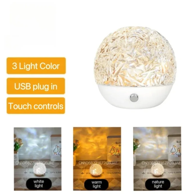 

Water Ripple Projector Night Light Lamp Sunset Photography Ocean Wave Dynamic Bedroom Decor Aesthetic Led Atmosphere Table