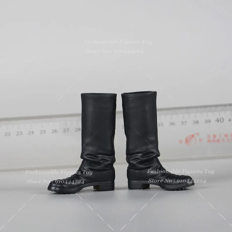 1/6 Męskie Długie Buty Żołnierskie Wojskowe Buty Bojowe Wysokie Buty Gumowe Buty z Otworami Pasują do Figur Akcji 12-calowych Modeli Lalek