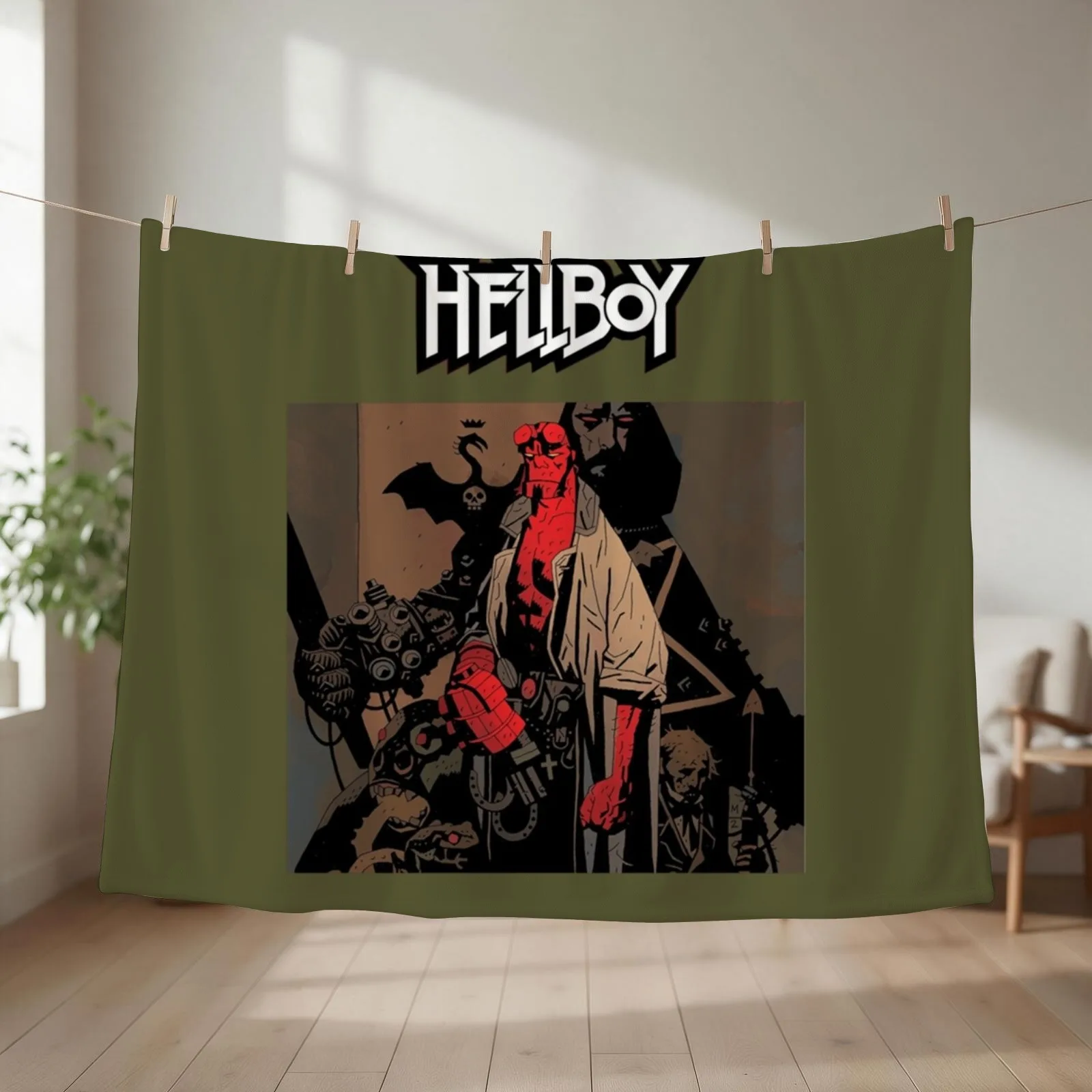 Hellboy Moie Throw Blanket Winter beds Hair Personalized Gift For Decorative Sofa Blankets