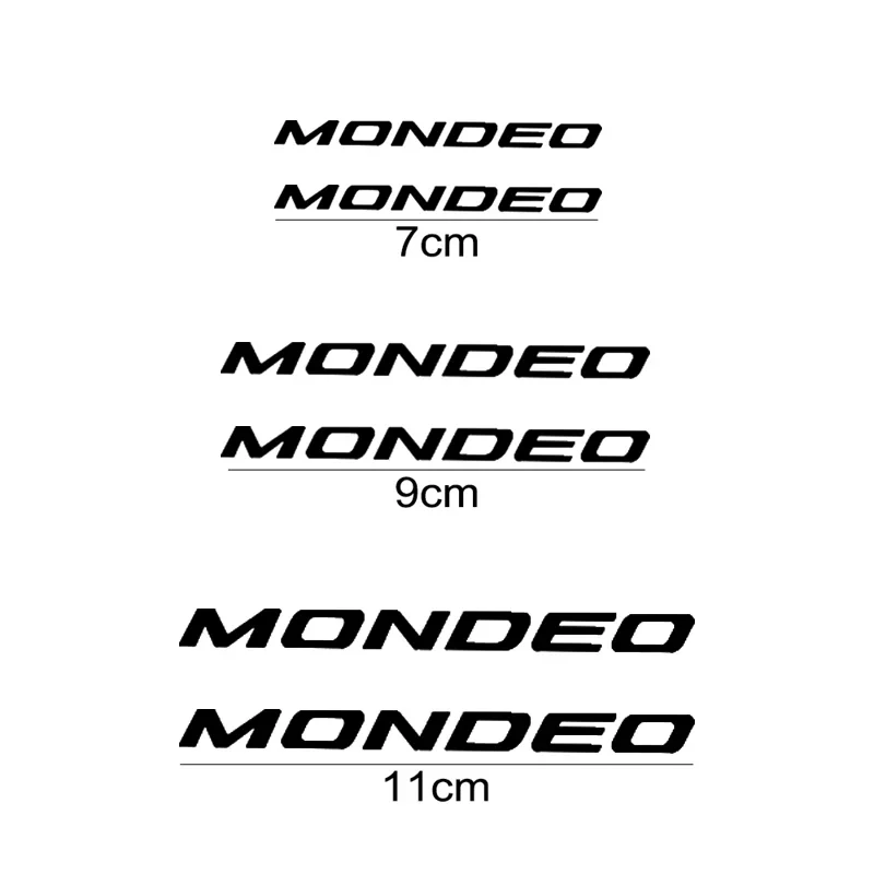Car Sticker Vehicle Tire Caliper Cover Vinyl Film Decals Refitting Decoration for Ford Mondeo Logo