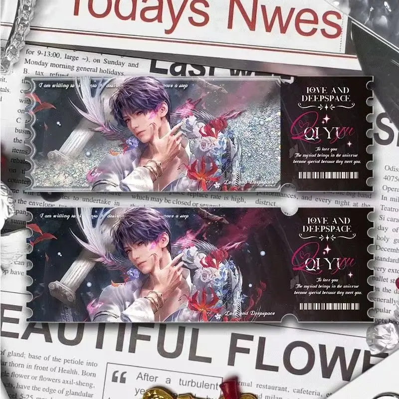 18 cm Amor y Espacio Profundo Juego Textura Acrílico Fluente Arena Ticket Merch - Sylus, Zayne, Xavier,Rafayel Figura Decoración