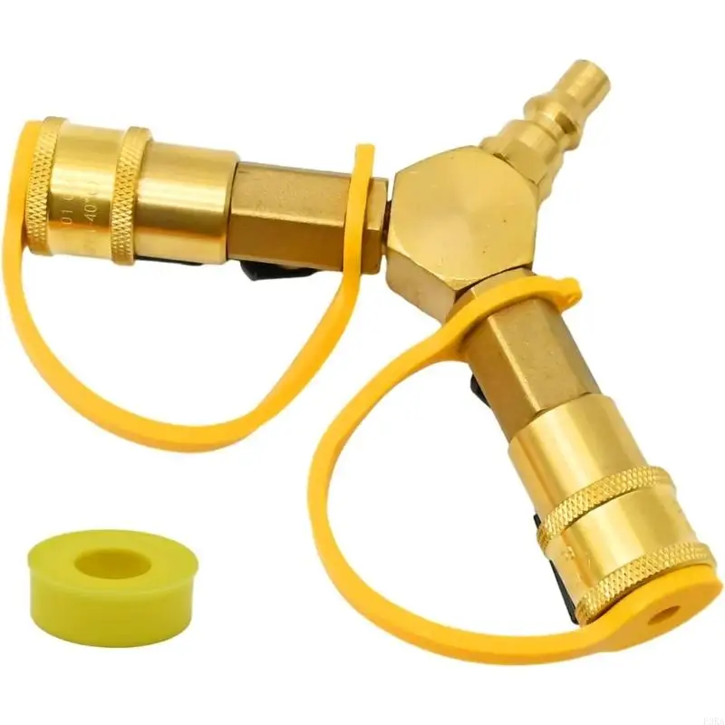   Corrosions Resistant Propanes Y Adapter Quick Disconnects For Grills And Stove