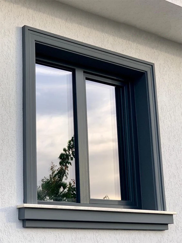 Sixinalu Sliding Window Thermal Break Aluminum Profile Alloy Frame Double-glazed Glass Window Customize Home Decor
