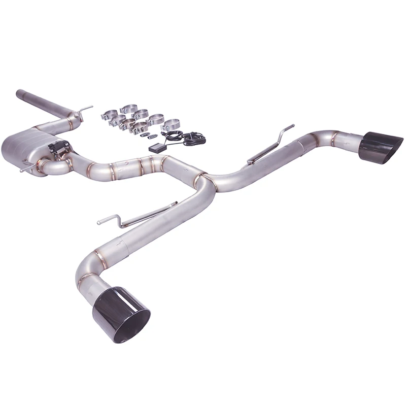 Suitable for Golf MK8 GTI 2.0T exhaust pipe muffler, stainless steel high performance electronic valve exhaust system