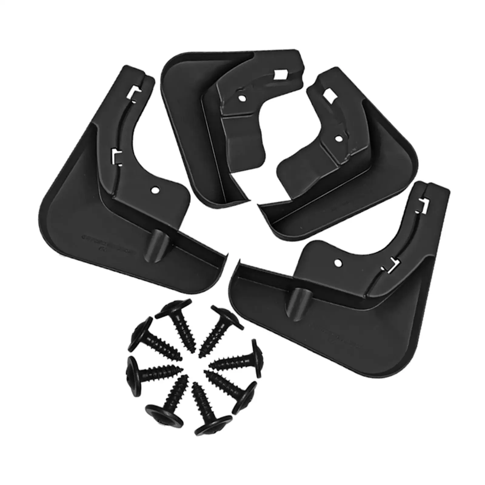 

4x Mudguard Fender Black Professional Replaces Accessories Mud Flaps Thicken