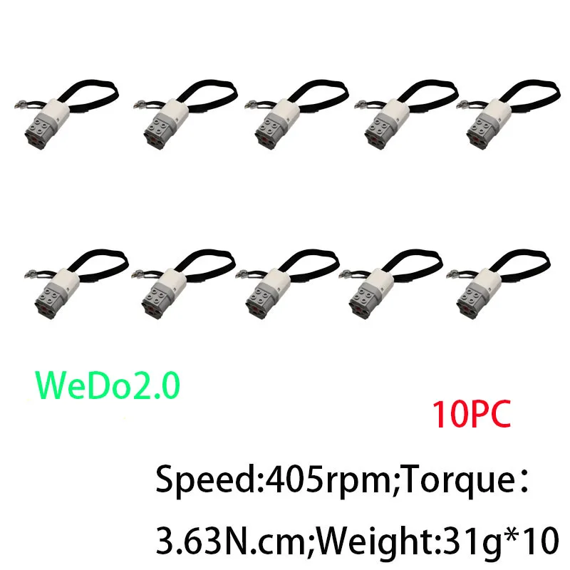 

5-20 шт./лот, функции питания, электрические детали, совместимые с 21980 45303 средним двигателем WeDo 2,0, для 45300 STEM Core Set Smart Hub